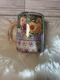 Vintage Garden Patchwork – 12oz Glitter Morning Mug
