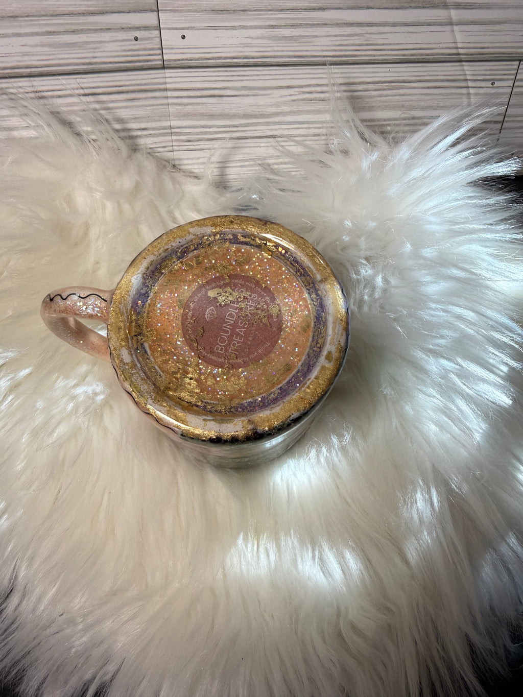 Vintage Garden Patchwork – 12oz Glitter Morning Mug