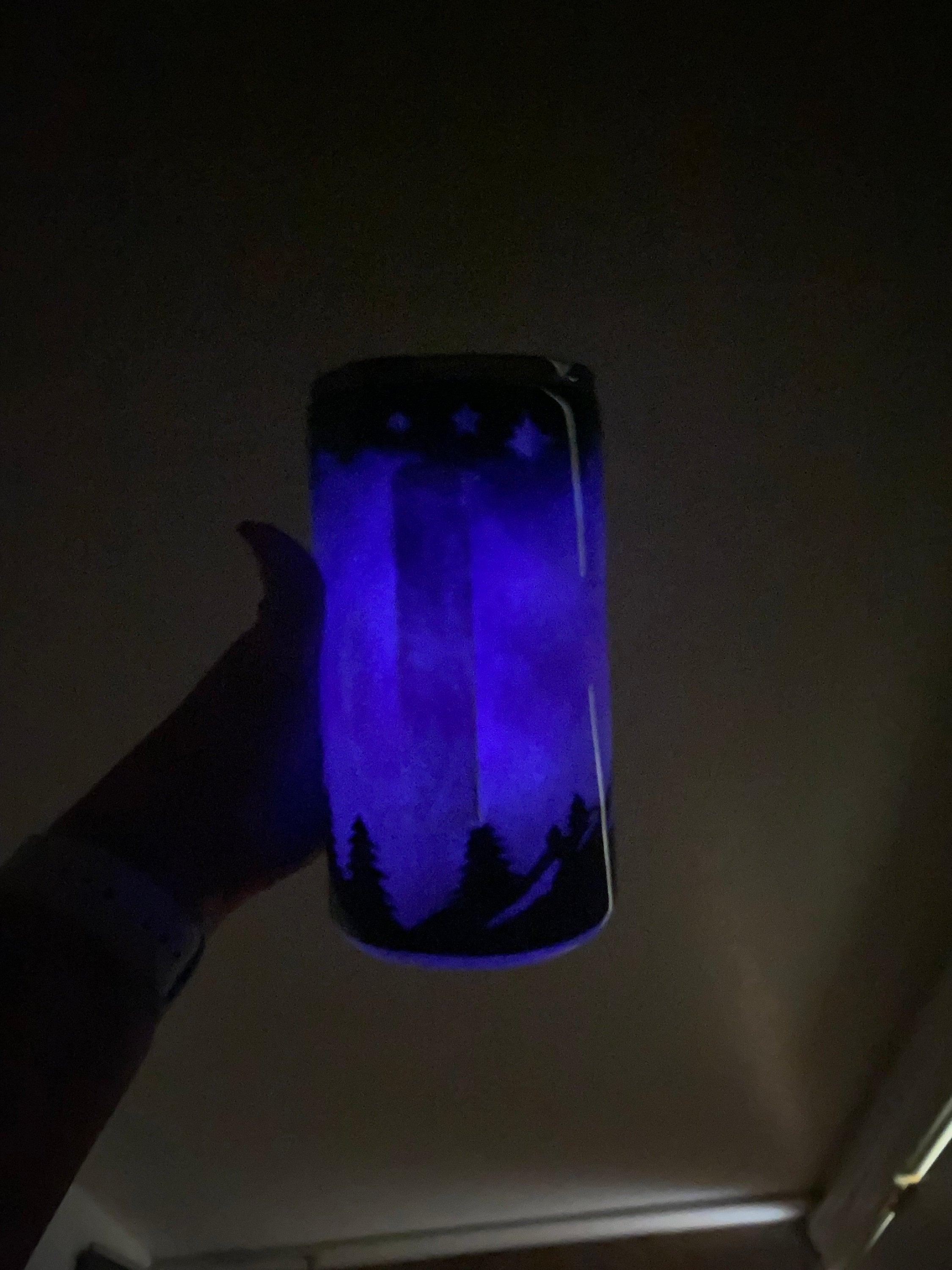 Glow in the dark tumbler mug
